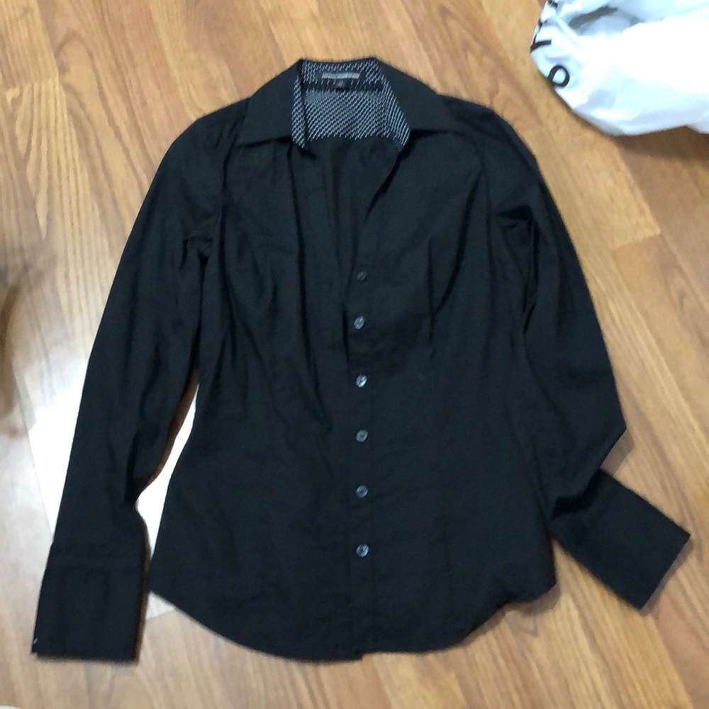 Express V Neck Button Down Xs - image 1